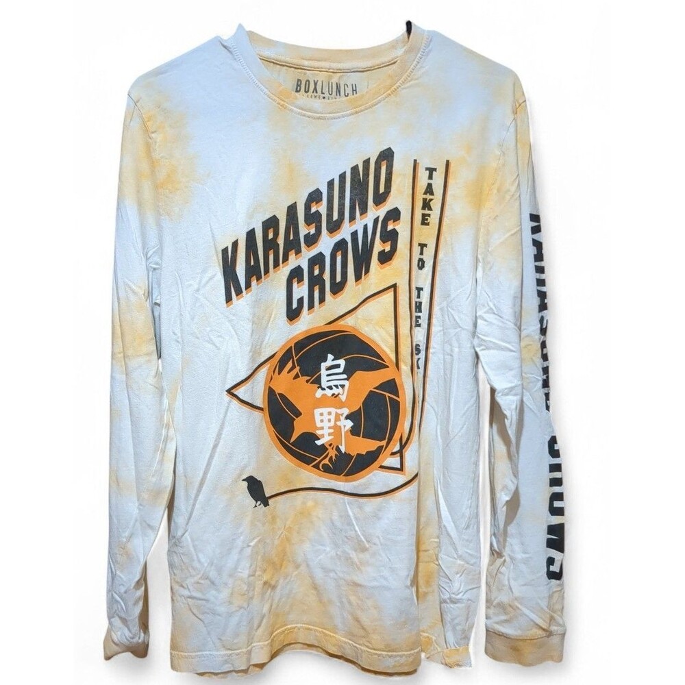 Karasuno Crows Long Sleeve Tee T Shirt Tie Dye Take To The Skies Haikyu!! Medium